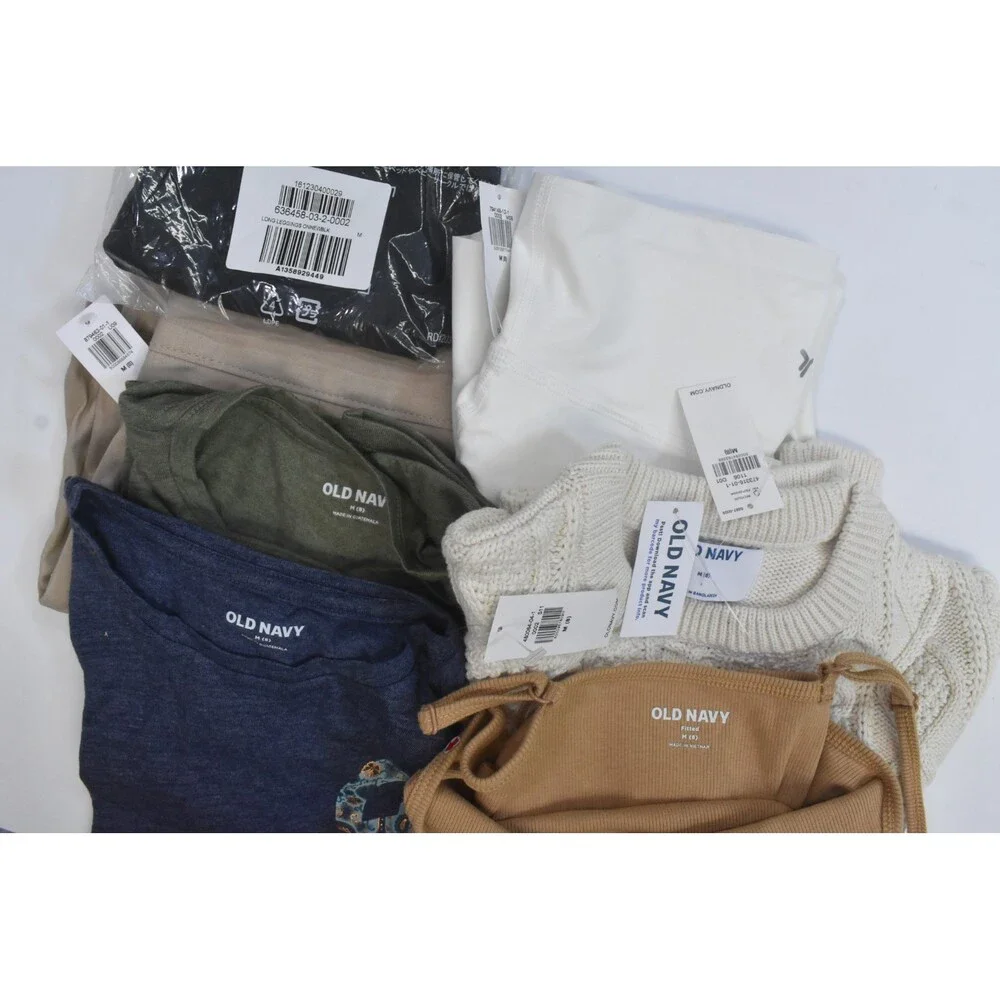 Old Navy Bulk Lot Of 14 Girls Size Medium 8 Mixed Season Tops Bottoms Shorts